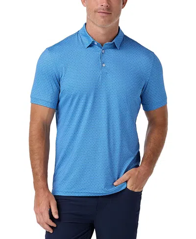 Mizzen + Main Mizzen+main Versa Short Sleeve Polo Trim Fit Shirt In Blue