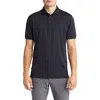 Mizzen + Main Versa Solid Performance Golf Polo In Black