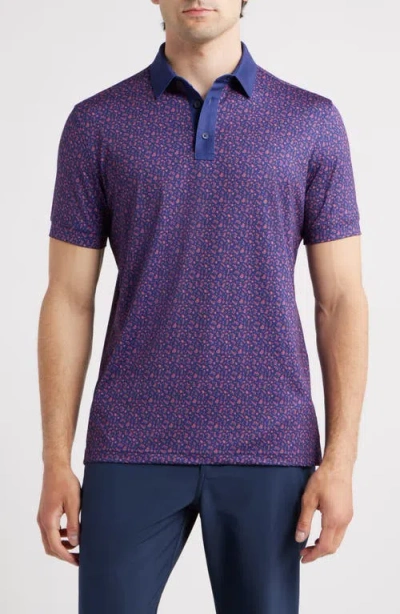 Mizzen + Main Mizzen+main Versa Trim Fit Performance Golf Polo In Multi