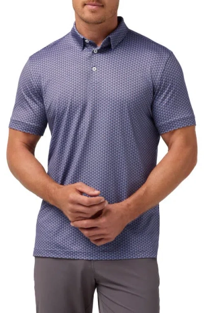 Mizzen + Main Mizzen+main Versa Trim Fit Performance Golf Polo In Blue