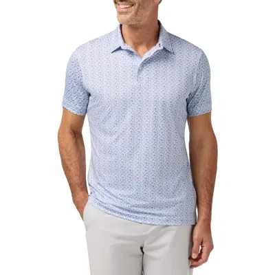 Mizzen + Main Mizzen+main Versa Trim Fit Performance Golf Polo In Blue