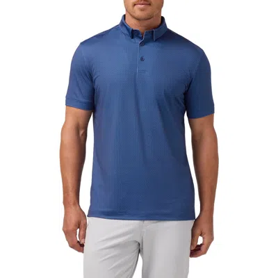 Mizzen + Main Mizzen+main Versa Trim Fit Performance Golf Polo In Blue