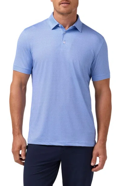 Mizzen + Main Mizzen+main Versa Trim Fit Performance Golf Polo In Blue