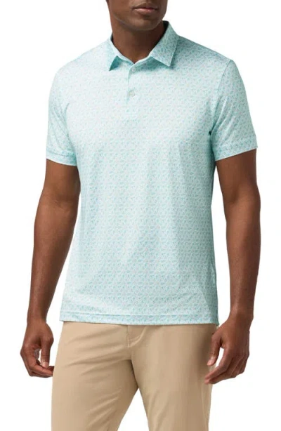 Mizzen + Main Mizzen+main Versa Trim Fit Performance Golf Polo In Blue