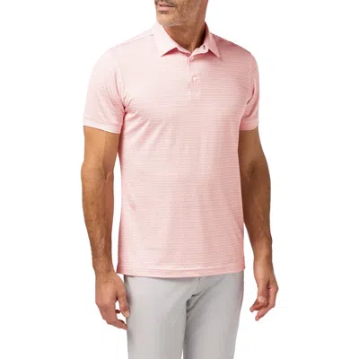 Mizzen + Main Mizzen+main Versa Trim Fit Performance Golf Polo In Pink