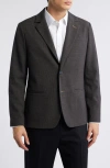 Mizzen + Main Mizzen+main Watson Microcheck Wrinkle Resistant Stretch Flannel Sport Coat In Gray