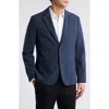 Mizzen + Main Mizzen+main Watson Microcheck Wrinkle Resistant Stretch Flannel Sport Coat In Blue