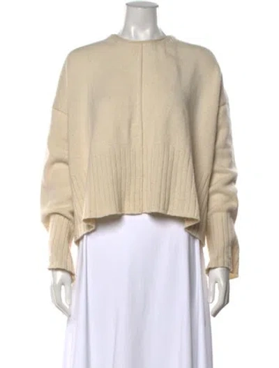 Pre-owned Mj Watson Cashmere Crew Neck Sweater In Neutral