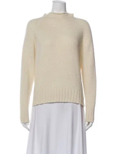 Pre-owned Mj Watson Cashmere Mock Neck Sweater In Gray