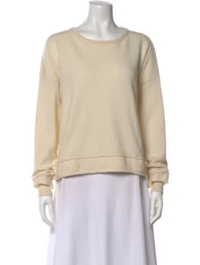 Pre-owned Mj Watson Cashmere Scoop Neck Sweater In Neutral