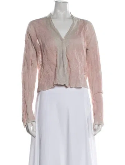 Pre-owned Mj Watson V-neck Sweater In Pink