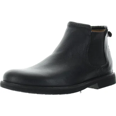 Mjny By Marc Joseph Mens Stretch Leather Chelsea Boots In Black