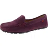 Mjny By Marc Joseph Womens Padded Insole Suede Loafers In Purple