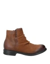 Mjus Man Ankle Boots Khaki Size 8 Leather In Brown