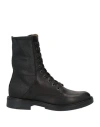 Mjus Woman Ankle Boots Black Size 6 Leather, Textile Fibers In Black