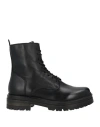 Mjus Woman Ankle Boots Black Size 8 Leather In Black