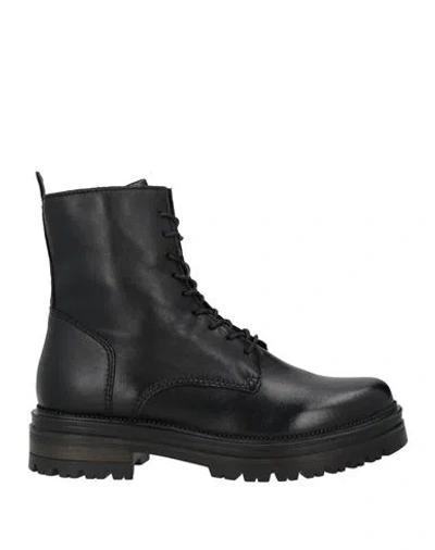 Mjus Woman Ankle Boots Black Size 8 Leather