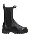 Mjus Woman Ankle Boots Black Size 8 Leather In Black
