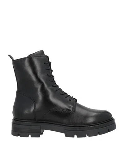 Mjus Woman Ankle Boots Black Size 8 Leather
