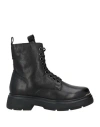 Mjus Woman Ankle Boots Black Size 8 Leather