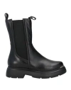 Mjus Woman Ankle Boots Black Size 8 Leather In Black