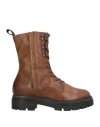 Mjus Woman Ankle Boots Brown Size 7 Leather