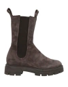 Mjus Woman Ankle Boots Lead Size 6 Soft Leather In Grey