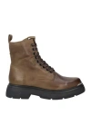 Mjus Woman Ankle Boots Military Green Size 8 Leather