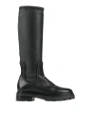 Mjus Woman Boot Black Size 7 Leather In Black