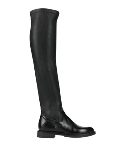 Mjus Woman Boot Black Size 8 Textile Fibers