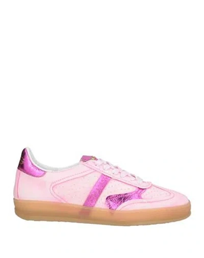 Mjus Woman Sneakers Pink Size 8 Leather