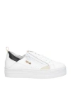 Mjus Woman Sneakers White Size 7 Leather In White
