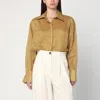 Mark Kenly Domino Tan Loose Sigga Shirt In Ramie