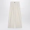 Mark Kenly Domino Tan Mkdt Studio Wide Écru Trousers In In Multi