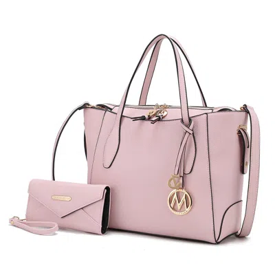Mkf Bruna Women's Tote Bag With Wallet Set By Mia K In Purple