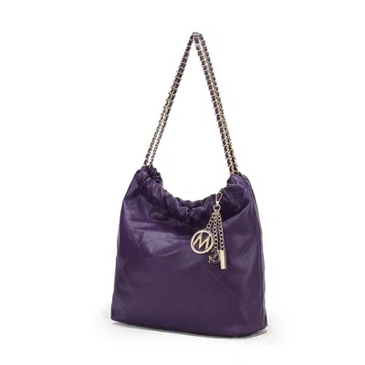 Mkf Celestine Quilted Shoulder Women's Bag By Mia K. In Purple