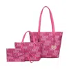 Mkf Collection By Mia K 3pc Aylet M Tote With Mini Bag And Wristlet Pouch In Pink