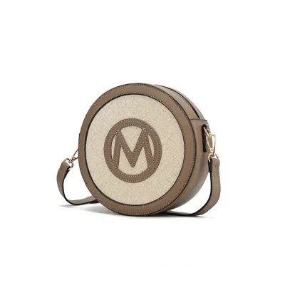 Mkf Collection By Mia K Acacia Women's Round Crossbody Bag By Mia K In Beige