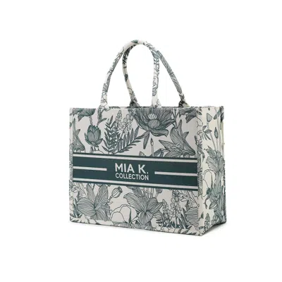 Mkf Collection By Mia K Adorabella Tote Elegant Vegan Leather Bag With Gold-tone Accents By Mia K.