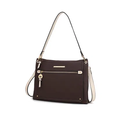 Mkf Collection By Mia K Aliyah Shoulder Women's Bag Vegan Leather Versatile Design, Functional Everyday Use Purse By Mia K. In Brown