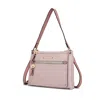 Mkf Collection By Mia K Aliyah Shoulder Women's Bag Vegan Leather Versatile Design, Functional Everyday Use Purse By Mia K. In Pink