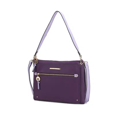 Mkf Collection By Mia K Aliyah Shoulder Women's Bag Vegan Leather Versatile Design, Functional Everyday Use Purse By Mia K. In Purple