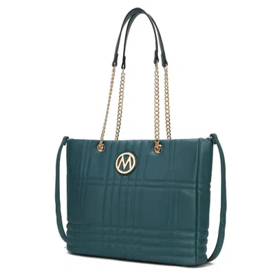Mkf Collection By Mia K Alyne Vegan Leather Women's Tote Bag In Green