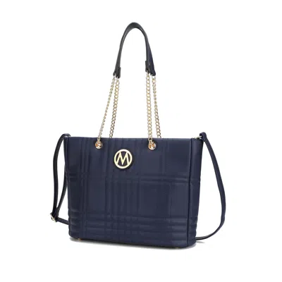 Mkf Collection By Mia K Alyne Women's Shoulder Bag Vegan Leather Handbag Purse By Mia K In Blue