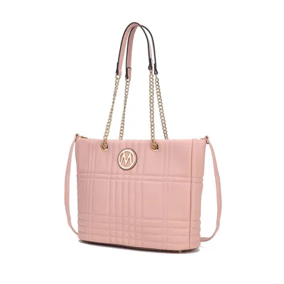 Mkf Collection By Mia K Alyne Women's Shoulder Bag Vegan Leather Handbag Purse By Mia K In Pink