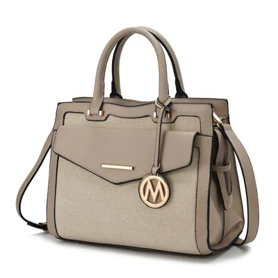 Mkf Collection By Mia K Alyssa Satchel Handbag Vegan Leather Women In Multi