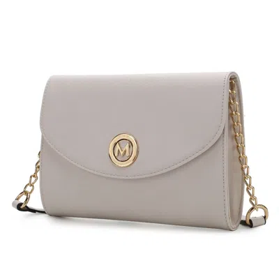 Mkf Collection By Mia K Andra Vegan Leather Women's Crossbody Bag In Beige