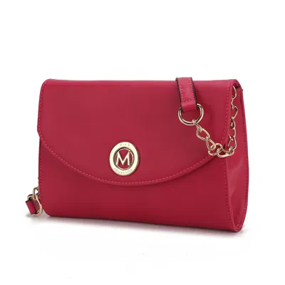 Mkf Collection By Mia K Andra Vegan Leather Women's Crossbody Bag In Pink
