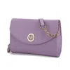 Mkf Collection By Mia K Andra Vegan Leather Women's Crossbody Bag In Purple