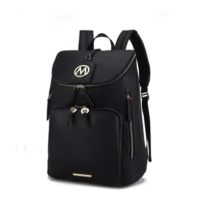 Mkf Collection By Mia K Angela Large Backpack Vegan Leather By Mia K In Black